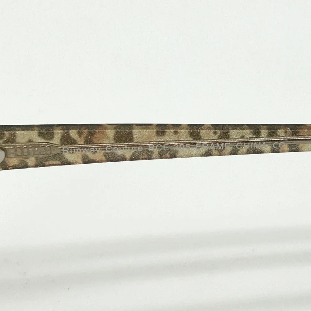 Womens Eyeglasses Frames Runway Couture RCE-305 Size 53-15-135 Leopard Print NEW